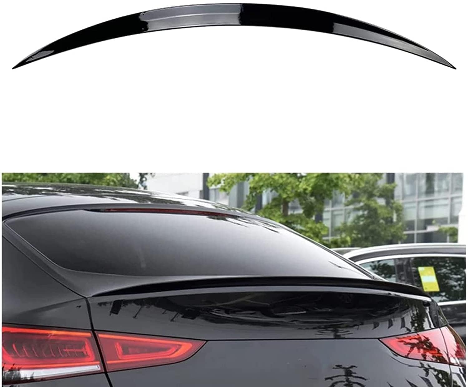 Aileron ABS ArrièRe de Voiture Spoilers pour Mercedes-Benz Gle Coupe C167 GLE53 AMG 2020 2021,Coffre ArrièRe Toit Becquet, Pare-Brise Aile Becquet Lèvre Modification Accessoires