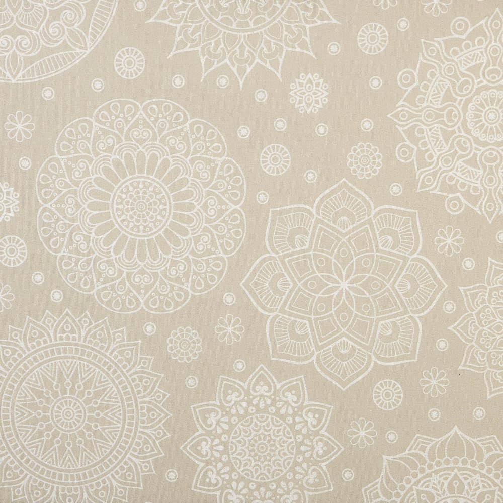 Kt KILOtela - Tela Loneta Estampada, Decoración, Tapizar, Cojines, Cortinas, Bolsos, Manteles, Costura Creativa, 100 cm Largo x 280 cm Ancho, Flores Sevilla, Rosa, Azul ─ 1 Metro — view 4