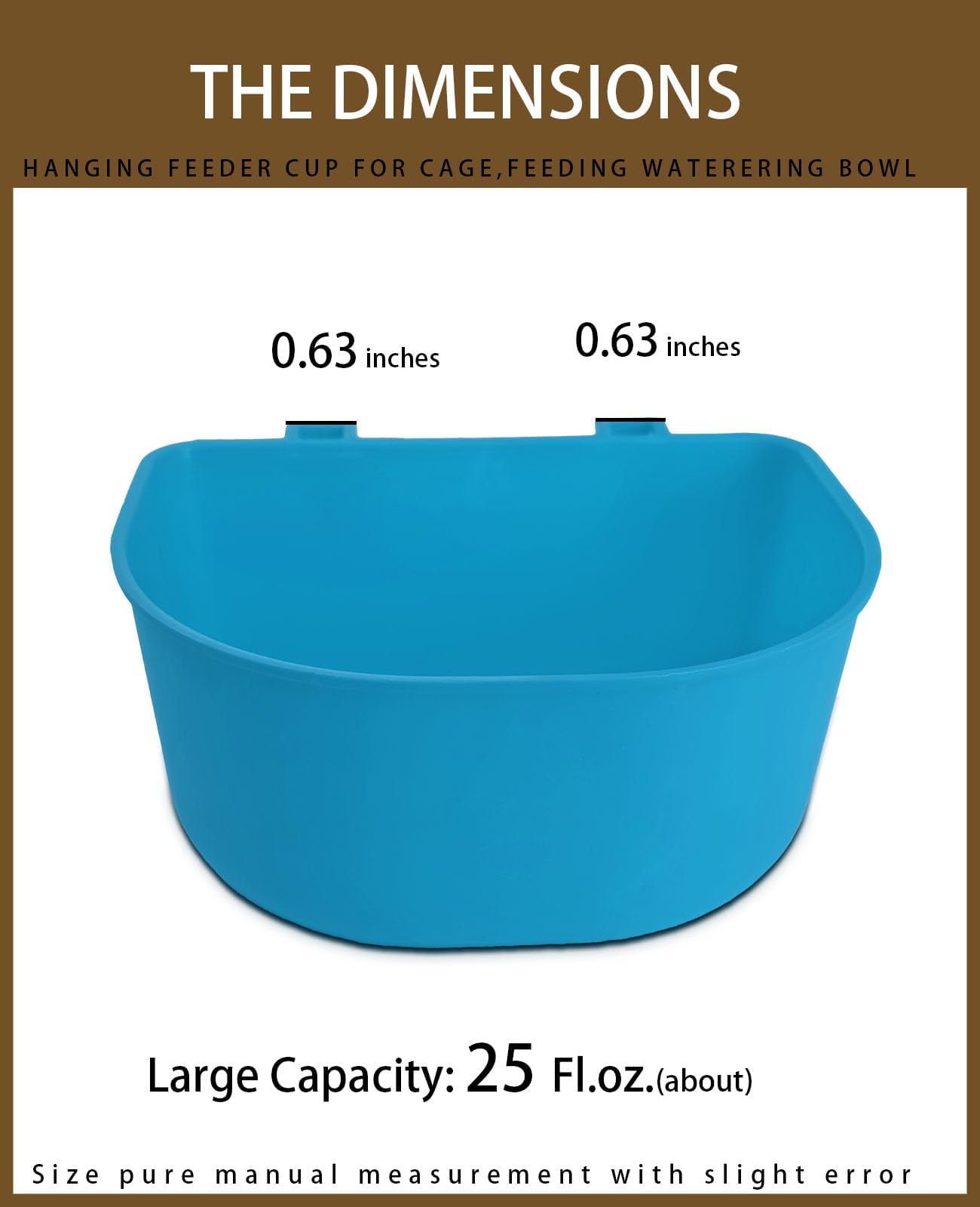 10 cuencos de 25 onzas líquidas para mascotas, tazas de agua, comederos colgantes, bebederos de alimentos, recipientes de golosinas, contenedor de gránulos, dispensador de grano para pollo,