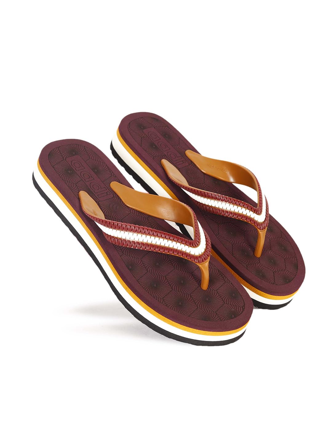AADI Womens Maroon Mesh Daily Use Casual Flip Flop & Slippers (B0CJHF3XMJ) Amazon Price History, Amazon Price Tracker
