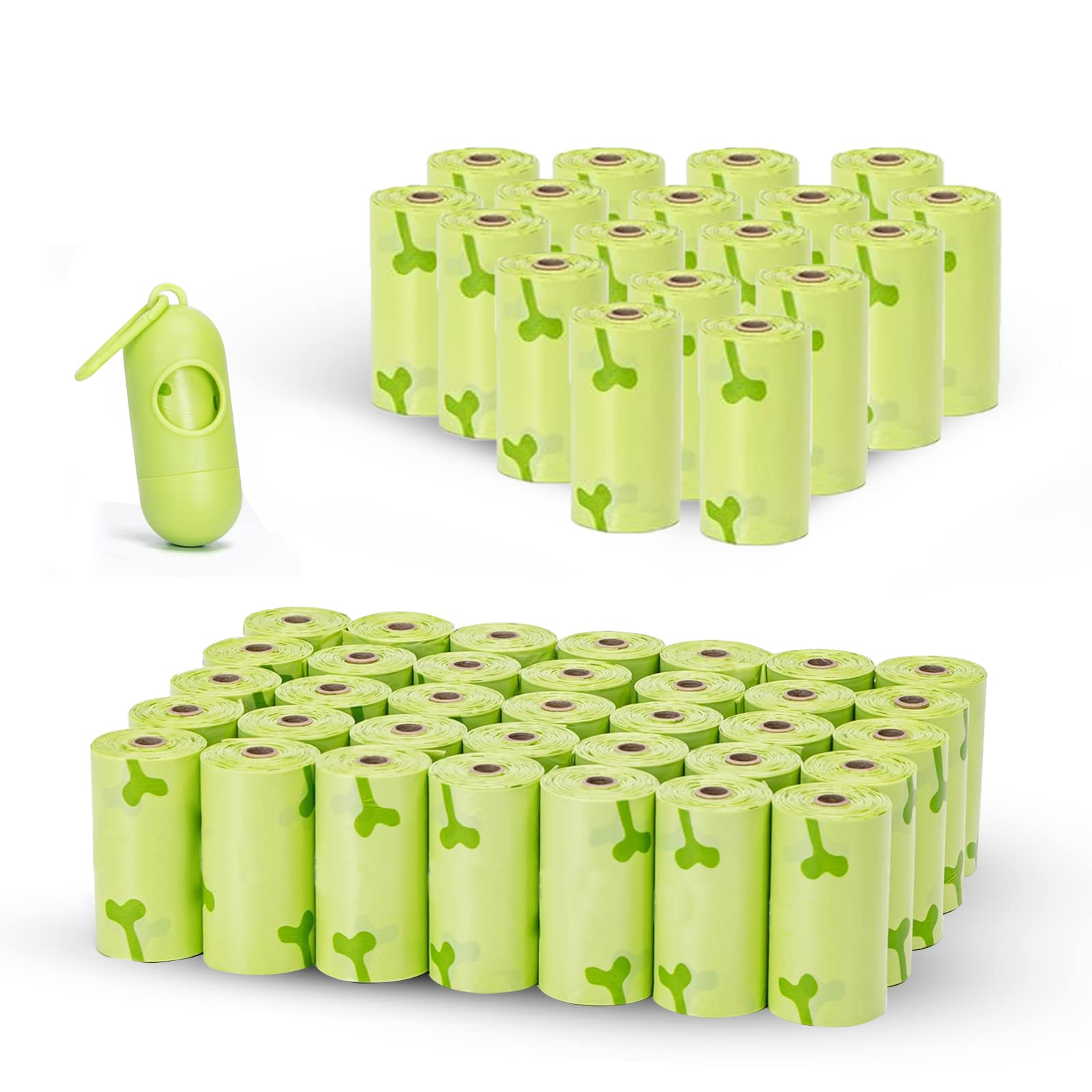 Super Mundo - Bolsas Caca Perro, Biodegradables, 1080 bolsas, 72 Rollos, Bolsas Perro con Dispensador, A Prueba de Fugas