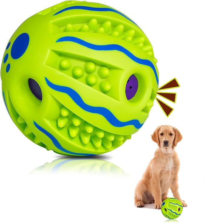 Pet Supplies TAUCHGOE Interactive Pet Toy Wobble Giggle Dog Ball for