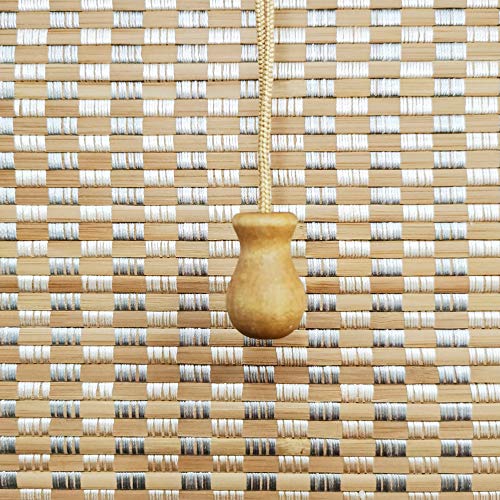 image for LETAU Wood Window Shades Blinds, Bamboo Light Filtering Custom Roman