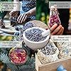 Dried Flowers, Soap Making of Dry Flower, Soap Herbal Bath Set for DIY Lip Gloss,Soap, Candle Making,Including Rose Buds, Lavender, Jasmine, Chrysanthemum, Lemongrass, Mint, Peony, Peach Blossom #3