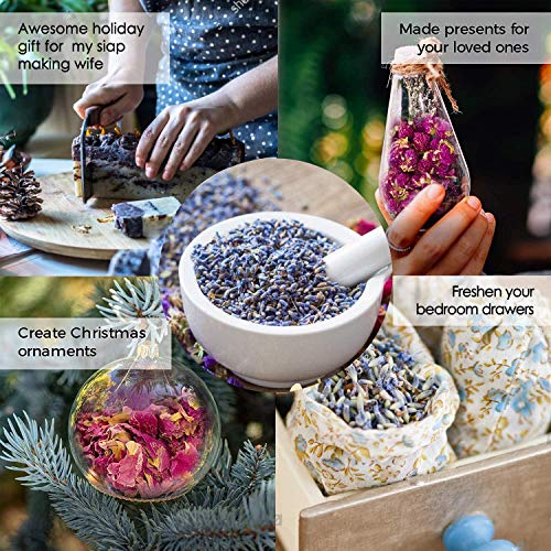 image for MIUPOO Dried Flowers, Soap Making of Dry Flower, Soap Herbal Bath Set 