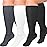 Diu Life 3 Pairs Plus Size Compression Socks for Women and Men Wide Calf Extra Knee High Support for Circulation