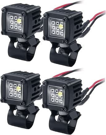 Amazon.com: MORFUM 4PCS RC Spot Beam Square LED Cubes Offroad Driving ...