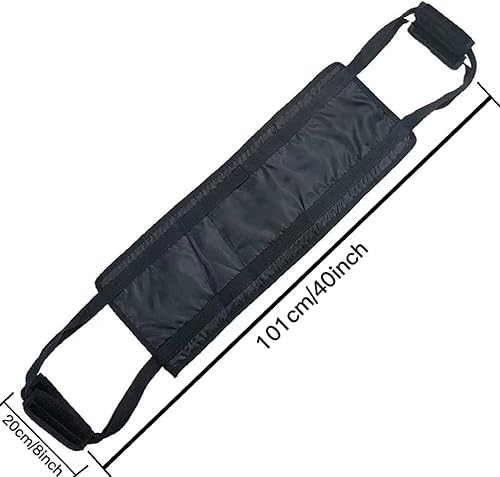 Miniatura 4 de Eslinga de enfermería acolchada de 40 pulgadas/39.8 in, soporte móvil y ayudas de seguridad para personas con discapacidad, ancianos y lesionados,