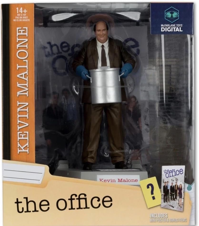 Kevin Malone (Movie Maniacs: The Office) 6" Posed Figure with McFarlane Toys Digital Collectible