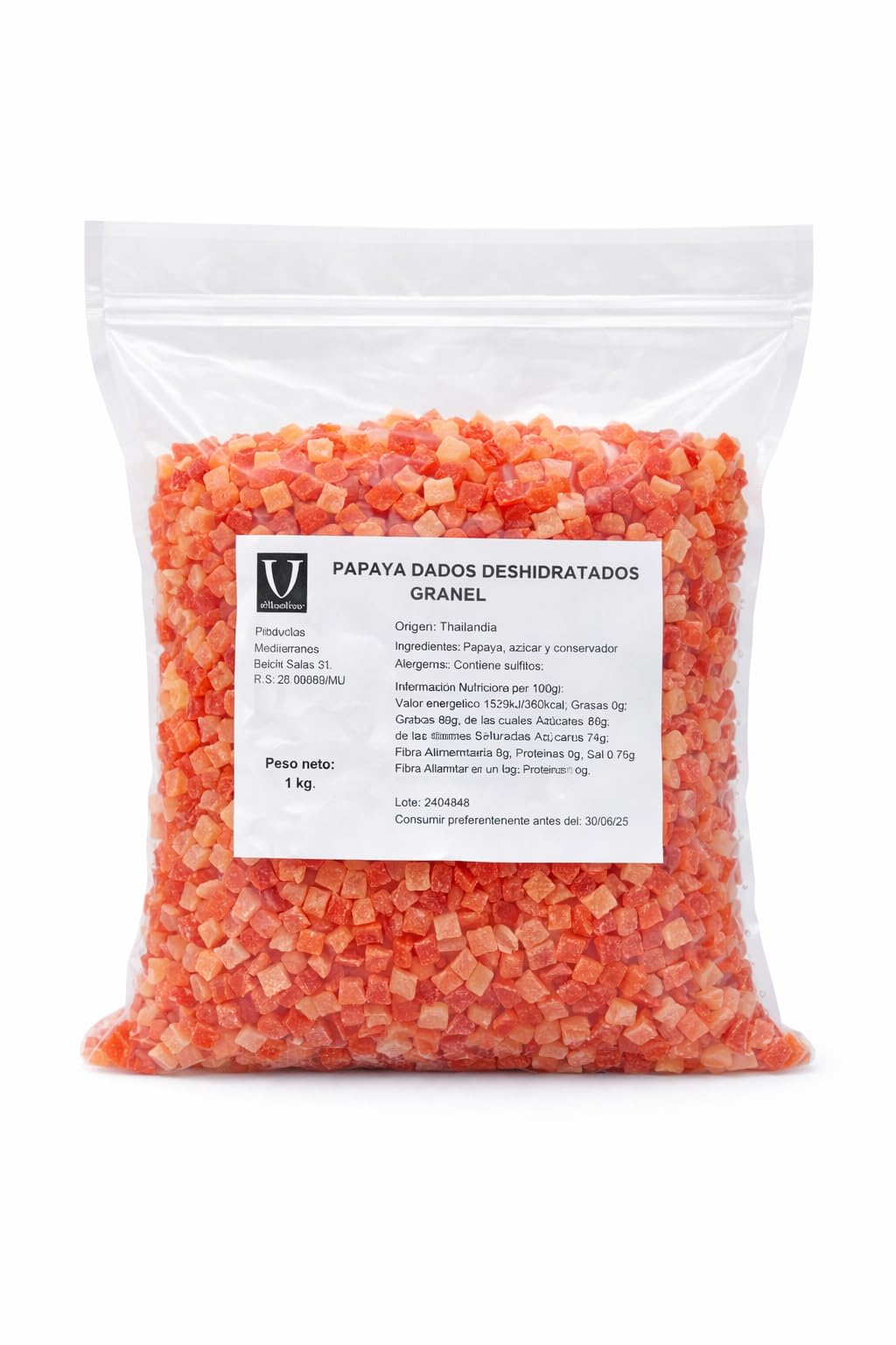 Villaolivo - Papaya Deshidratada 1kg | Dulzura Exótica para Aperitivos