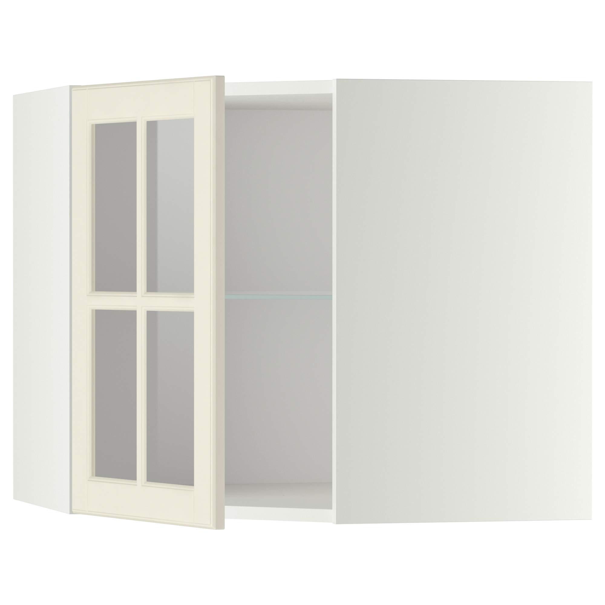 Cabine murale d'angle METOD résout le manque de place avec sa vitrine Bodbyn 68x60