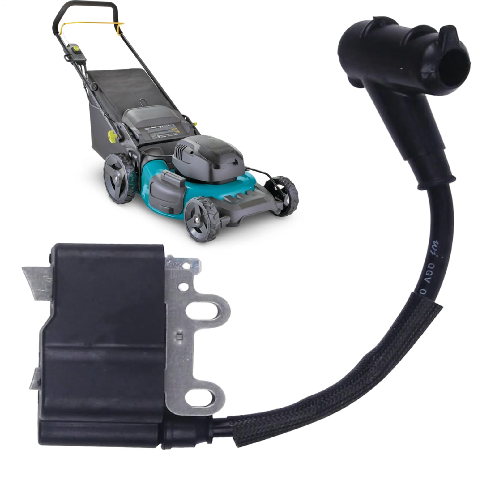 Kit de bobina de encendido para cortacésped, bobina de encendido | multifuncional, piezas del motor de cortacésped, para patio, garaje, césped, jardín, almacén, taller y cubierta