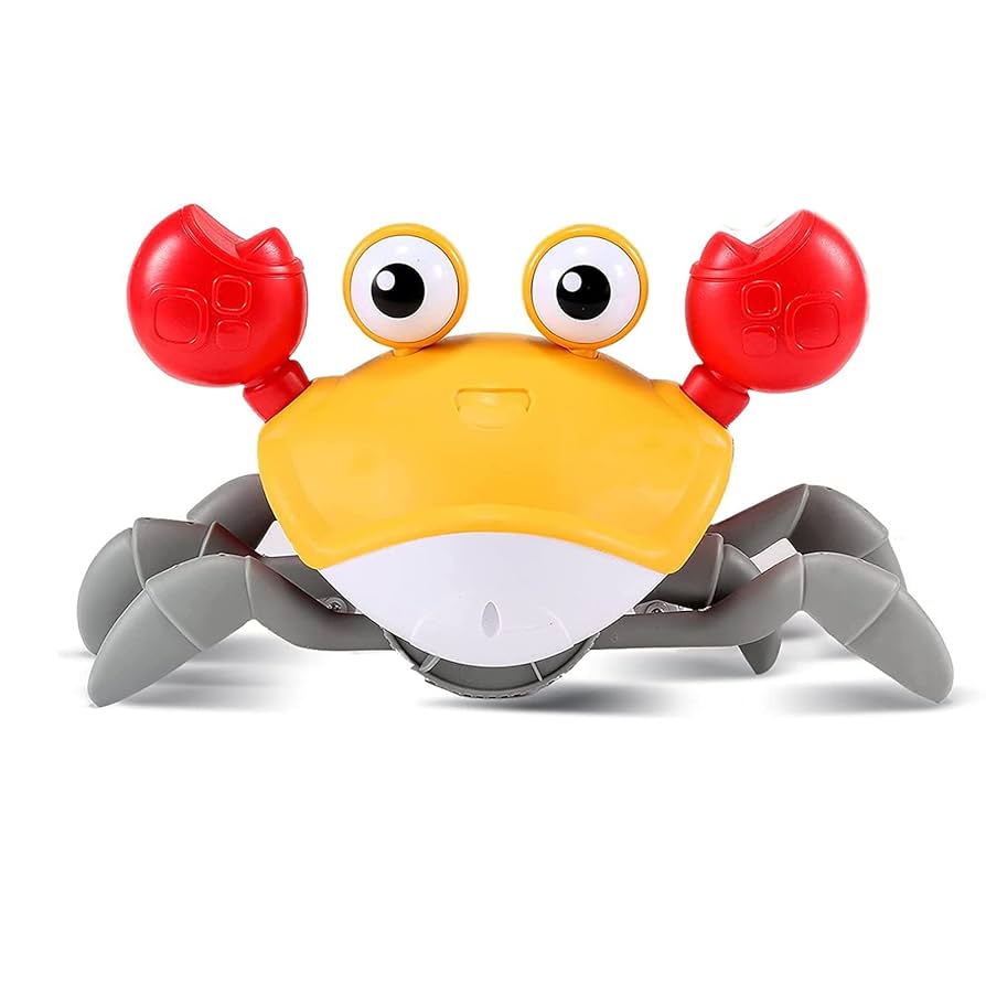 カニ おもちゃ 機械式 スプレーカニ スプレー音 光付き ダンシングカニ 這うカニのおもちゃ、機械式スプレー、スプレー音と光付き