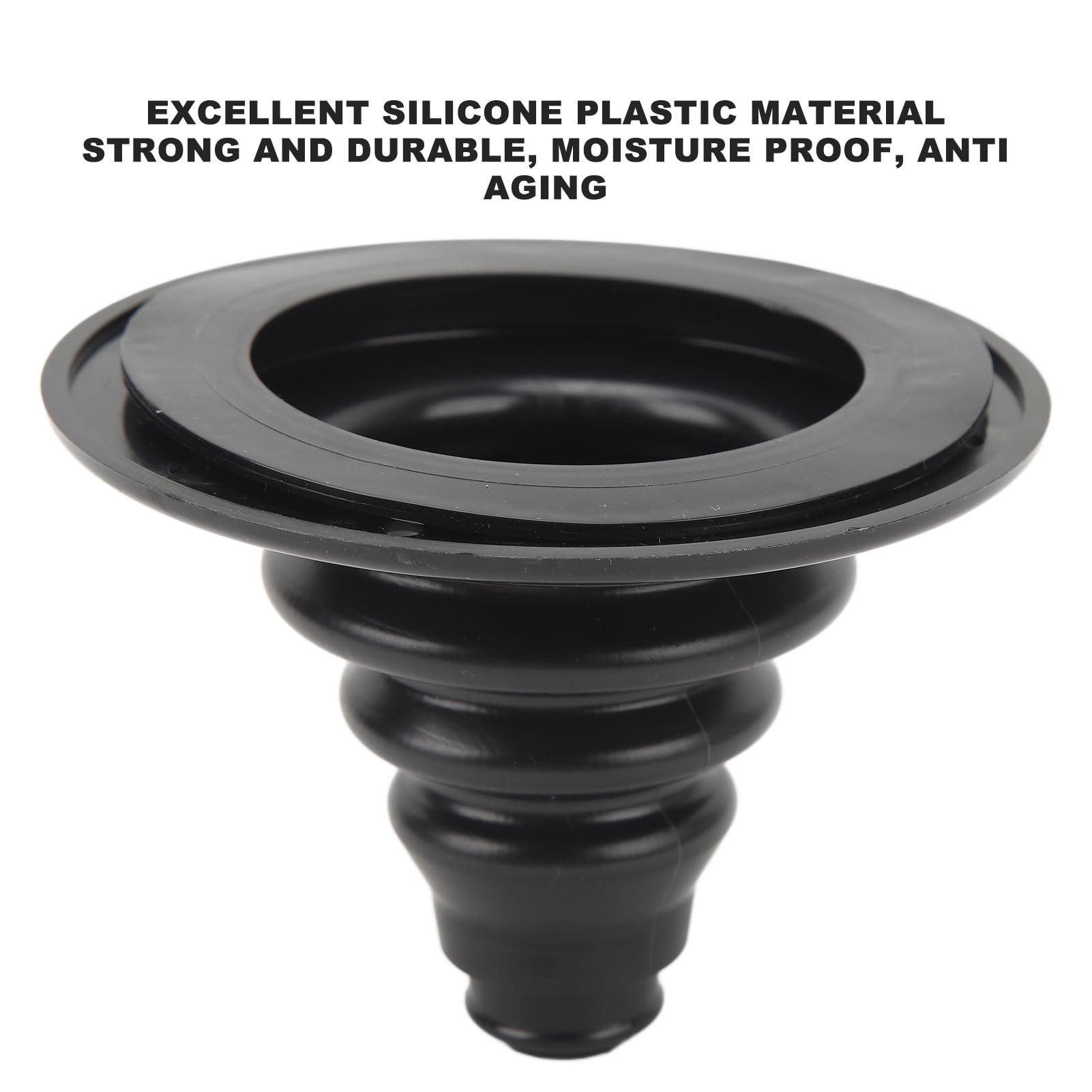 BORDSTRACT Boat Rigging Cable Boot, 105mm Transom Steering Wires Holder, Rubber Boat Marine Steering Shift Cable Boot, Motor Well Cable Boot for RV Marine Yacht(Black)