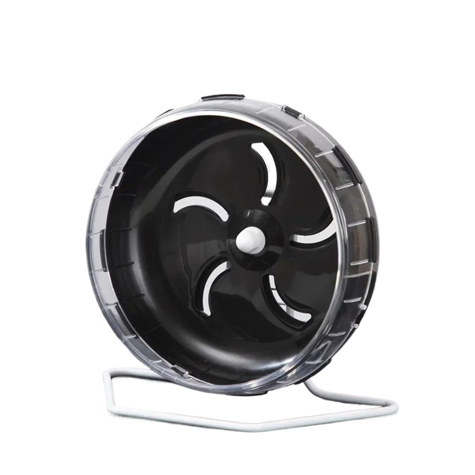 Hámster Sport Running Wheel Rat Small Roedor Ratones Silenciosos Jogging Hámster Gerbo Ejercicio Juguetes Accesorios (Negro, S)