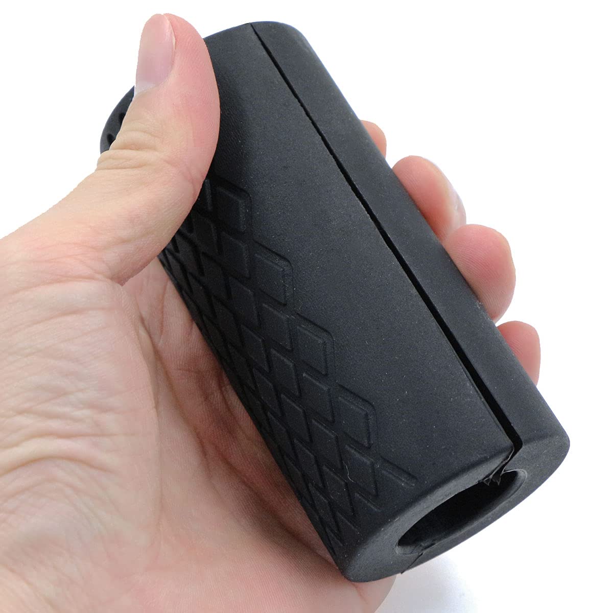Manopole Per Bilanciere E Sollevamento Pesi, Misura Piccola, Spesse, Per Aumentare La Forza Di Presa, Antiscivolo, Per Bodybuilding, Fitness, Allenamento Di Forza Di Presa, 2 Pezzi, Silicone Nero