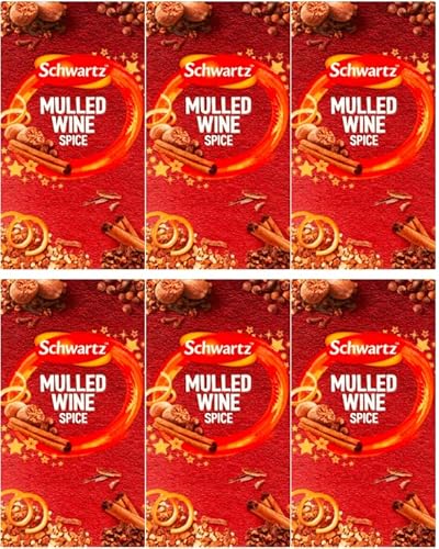Schwartz Christmas Mulled Wine Spice (6 Boxes, Total 36 Sachets) (6 PACK)