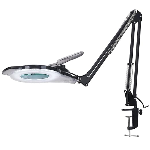 10X LED Magnifying Lamp with Clamp, KIRKAS