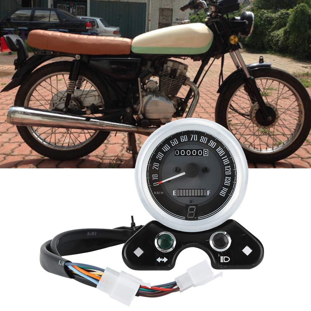 Retro LED Velocímetro de Motocicleta - Grupo de Instrumentos de Motocicleta Compatible con CG125, GN125,