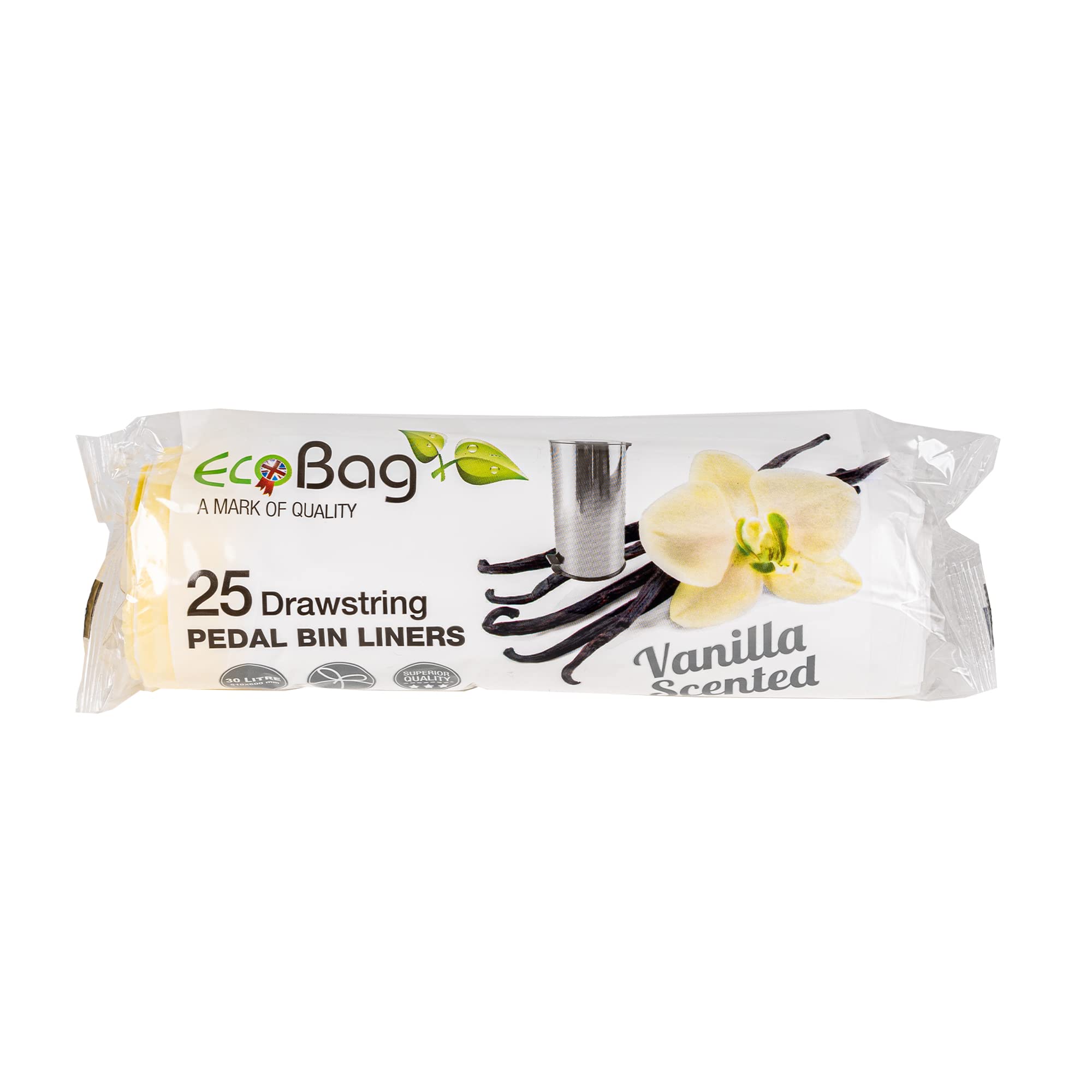 Eco Bag 30L Scented Drawstring Pedal Bin Liners 25PK Roll