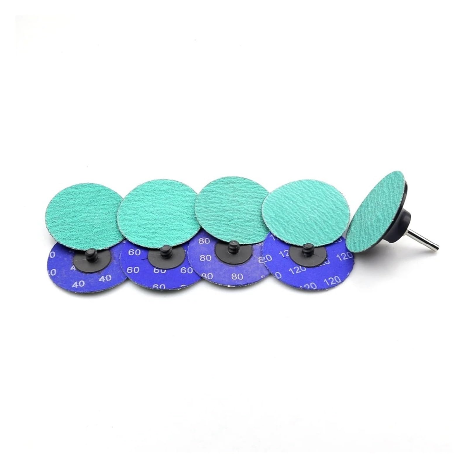 100 piezas 50mm/75mm disco de lijado abrasivo de Zirconia P40-120 soporte de taladro for molienda de Metal duro(3 inch 75mm-P40)