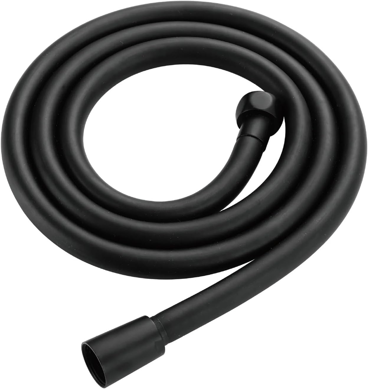 Gkirqvpe Svart Shower Hose, Shower Hose Stainless Steel Pvc Bathroom Fitting 150Cm Silver/Black