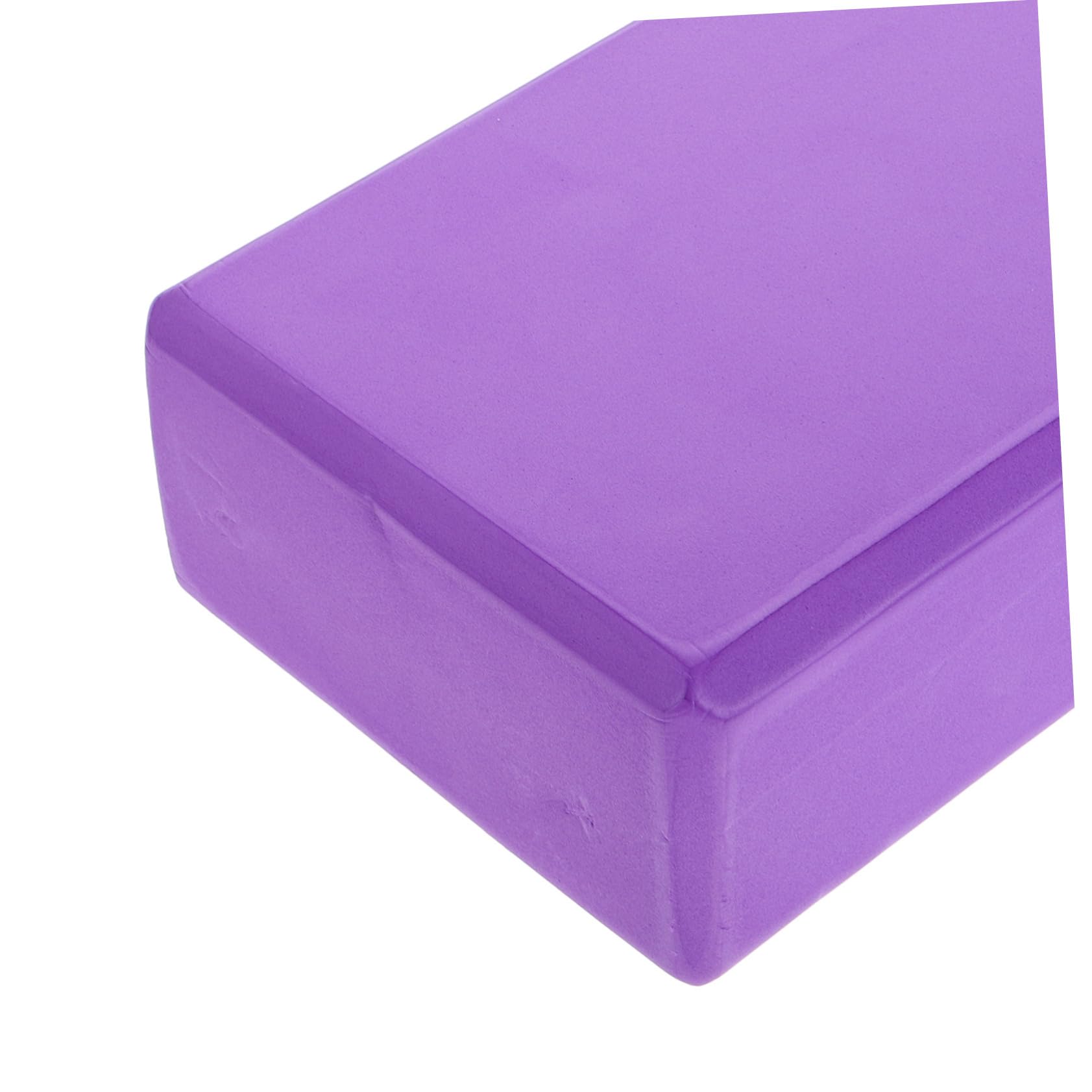 BESTonZON Blocchi Yoga con Cinghia per Estensione in Eva Porpora Set 3 Pezzi Design Leggero e Facile da Trasportare per Sessioni di Hot Yoga e Allenamenti in Ogni Luogo