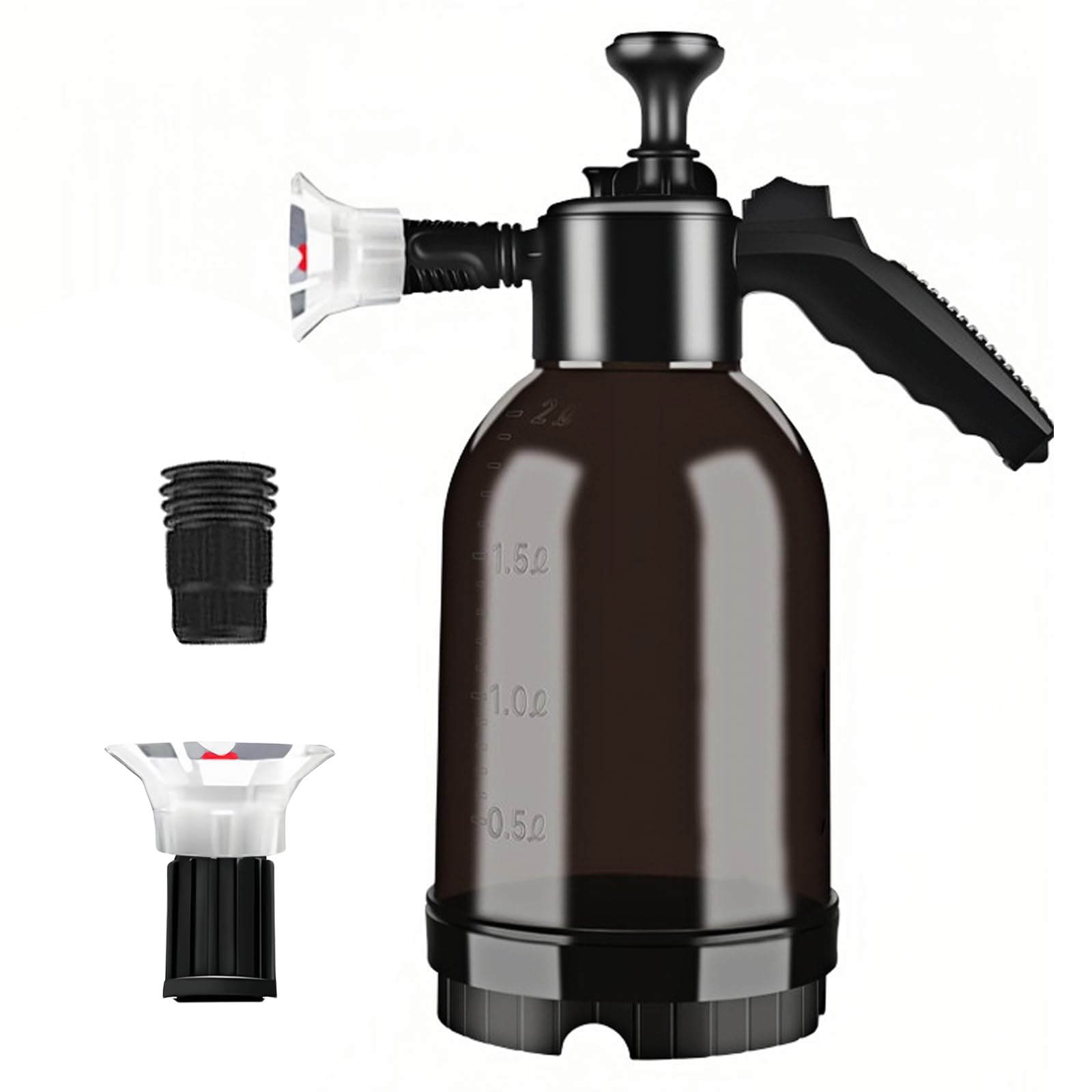 Pulvérisateur à Mousse Manuel 2L Pour Voiture - Buses Réglables, Avec Tasse Doseuse - Pour Nettoyage Auto, Maison, Jardin