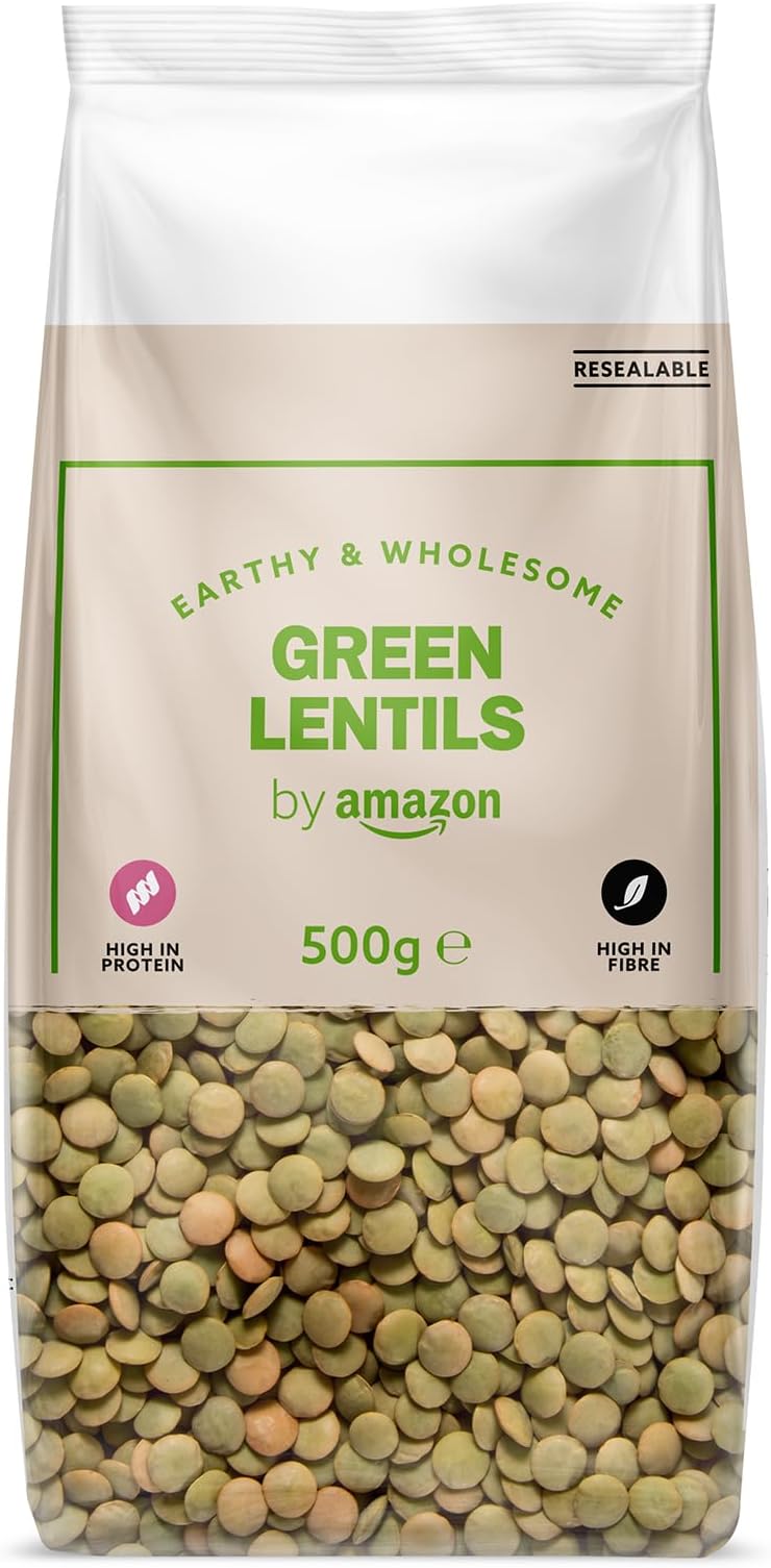 by Amazon Green Lentils, 500g