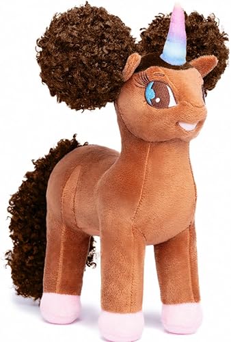 Jada, peluche de unicornio con soplos afro - 12 pulgadas