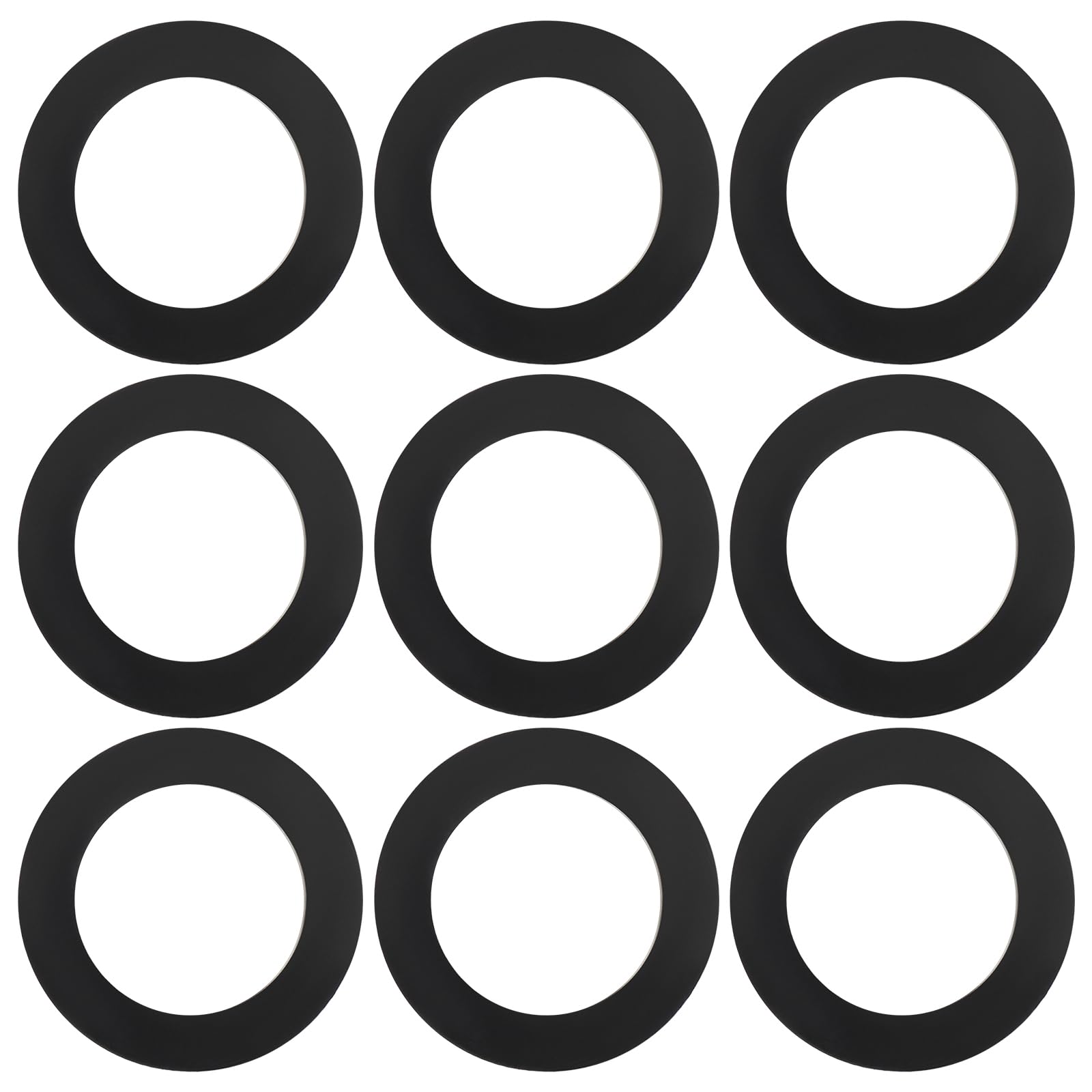 EMSea Rubber Gaskets for 1" Union Nuts, EPDM Rubber O Rings for Sealing Grout and Pipe, Flat Washer Gasket, O Ring Gasket, Black, Pack of 24