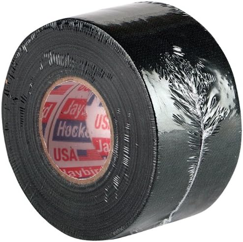 Jaybird & Mais Black Hockey Tape 2-Pack - 1 Inch X 25 Yards Cloth Adhesive Tape