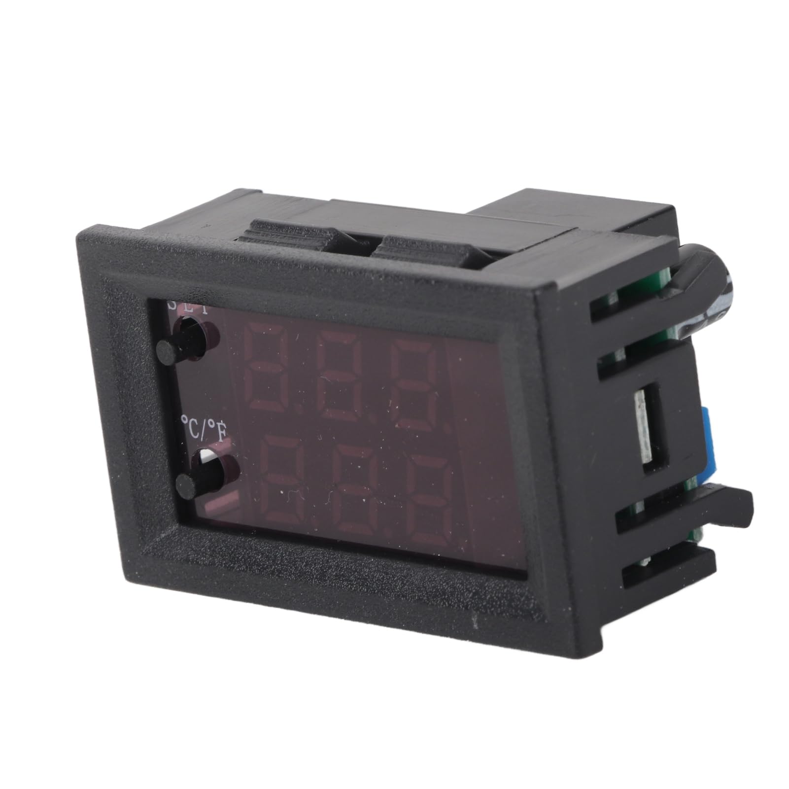 Microcomputer Controlled Thermostat, Intelligent Temperature Controller Switch Wide Range Spectrum DC 12V Digital Display Temperature Switch for Industrial Control and