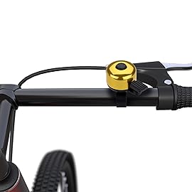 Paliston Bike Bell Bicycle Bell Crisp Sound for Adults Kids Boys Girls Gold