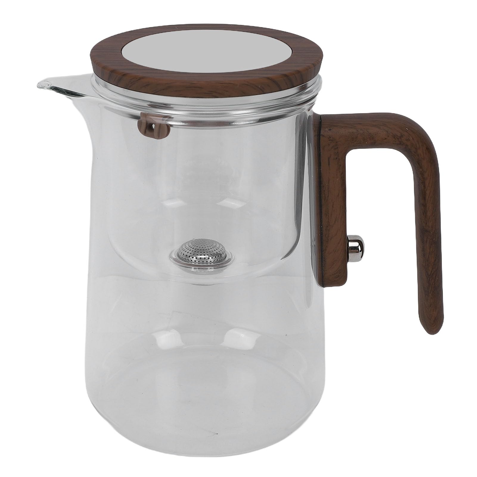 HEEPDD Tetera de Cristal, Diseño Ergonómico para Uso Doméstico y de Oficina Suministros de café y té