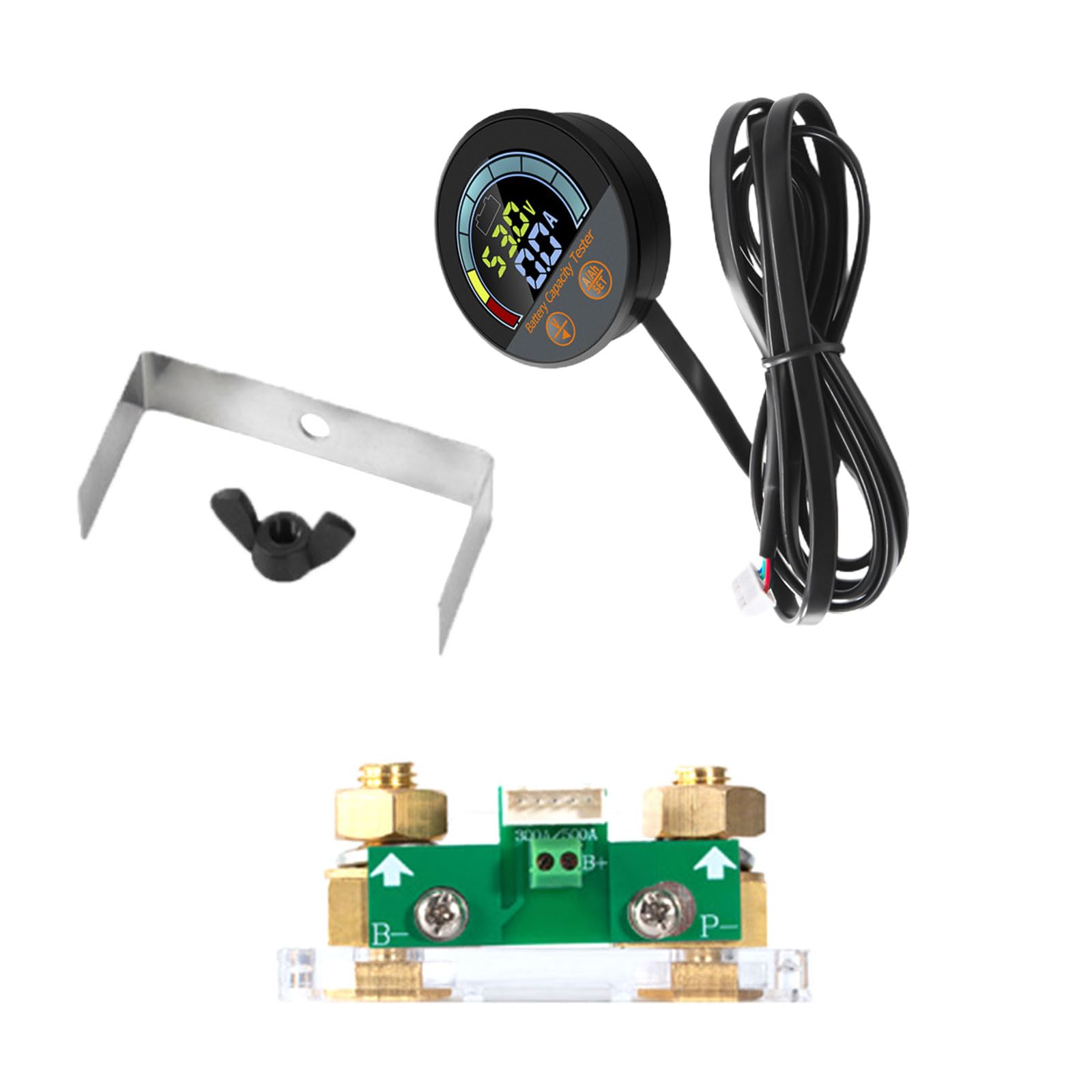 Lxxaofdc Embedded Current Voltage Power Energy Panel Meter Digital Display Ammeter Voltmeter Multimeter Dc8v-100V Power Monitors Battery