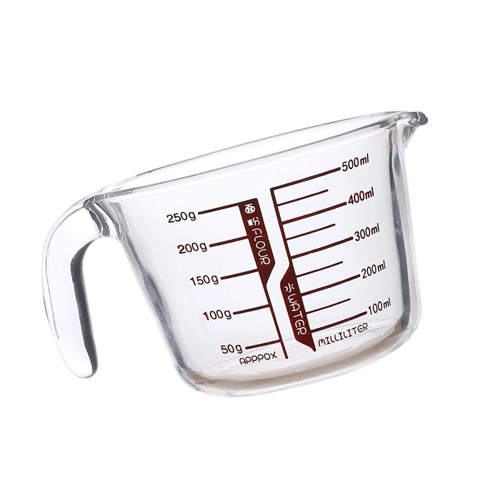 OSNIYAW Glass Measuring Cup with Exact Markings for Baking Cooking Mixing Large Capacity High Temperature Resistant Measuring Cup