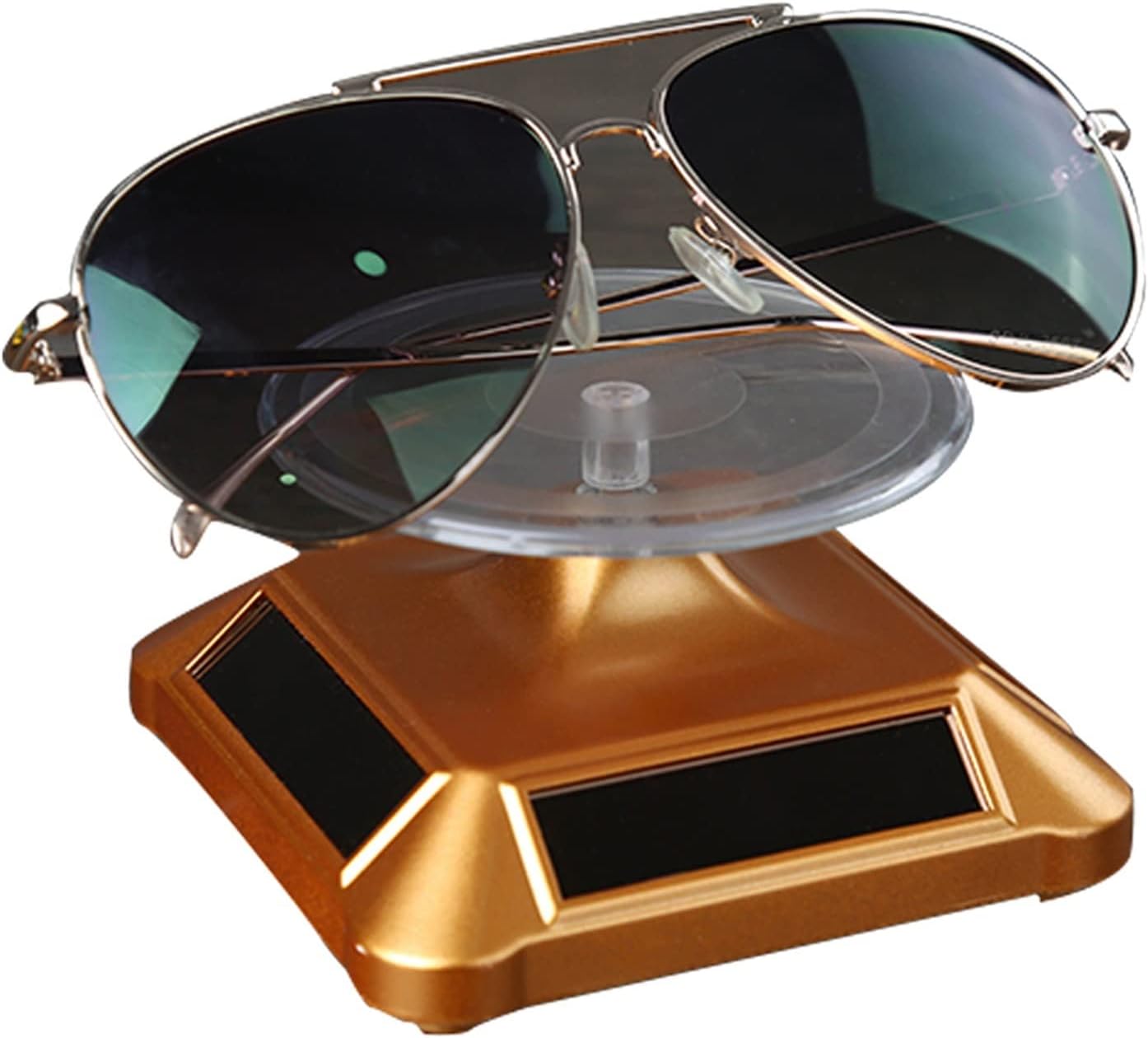 MWUCAIXIA メガネスタンド メガネディスプレイスタンド ディスプレイ ターンテーブル ベース サングラスラック メガネスタン