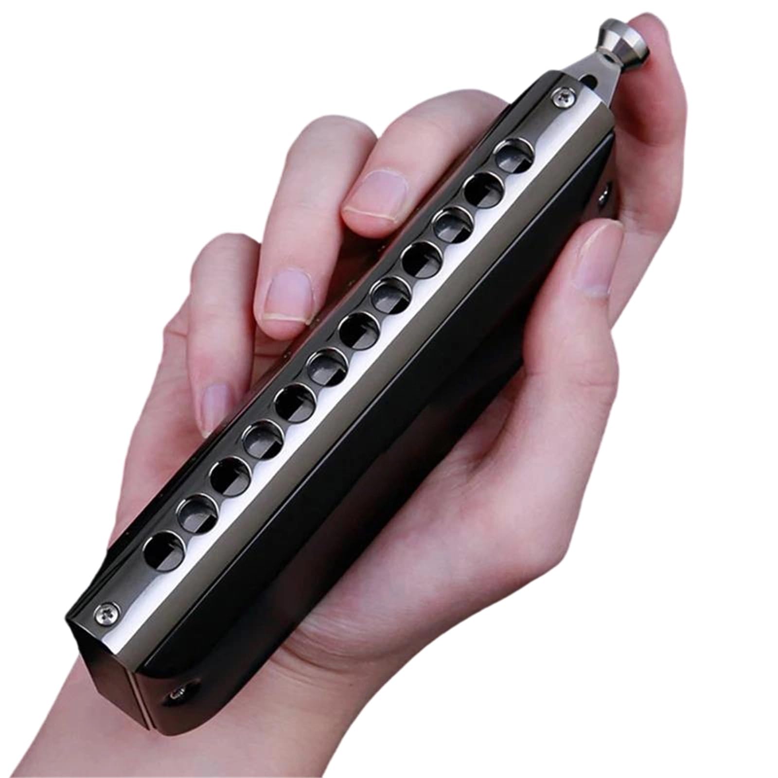 Harmonijka Harmonijka Chromatyczna C 12 Otworów 48 Tonów | Harmonijka chromatyczna C klucz 12-otworowa 48 tonów Armonica usta organy harfa profesjonalne instrumenty muzyczne