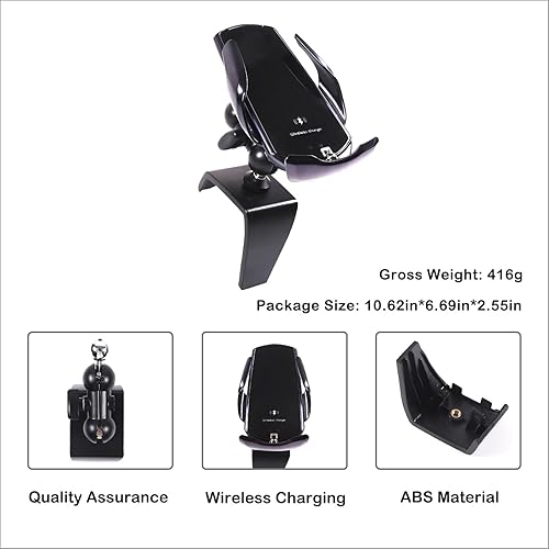 Miniatura 7 de Soporte de teléfono para tablero de automóvil compatible con Toyota TundraSequoia 2022-2023 para consola central de automóvil, clip para panel de