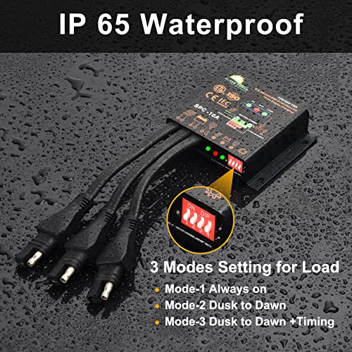 Suner Power 50 Watts Mono Crystalline 12V Solar Panel Kits - Waterproof 50W Solar Panel + Upgraded 10A Solar Charge Controller + 3-Pcs Sae Cable Adapters For Car Rv Marine Boat Trailer Off Grid System #TOP4