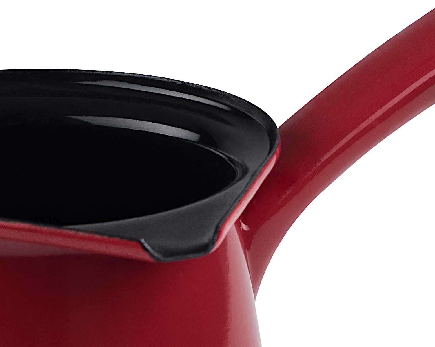 Riess, 0445-020, Coffee maker, CLASSIC - COLOR RED, diameter 11 cm, capacity 0.75 litre, height 10.5 cm, enamel, red/black, induction - Image 2