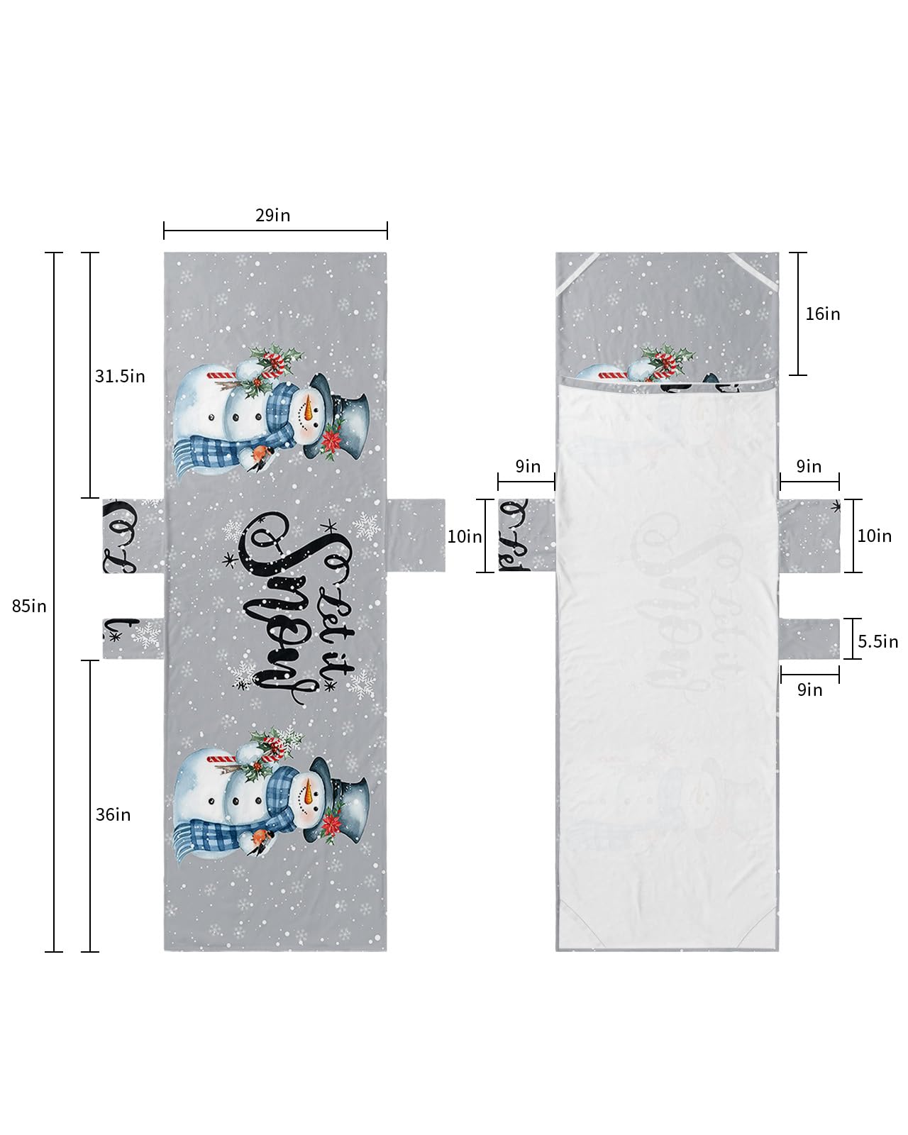 Christmas Snowman, Beach Lounge Chair Towel Cover, Soft Chaise Lounge Towel with Side Pockets Patio Pool Chairs Cover for Beach/Pool Sunbathing 29x85 Winter Red Xmas Flower Bird Grey