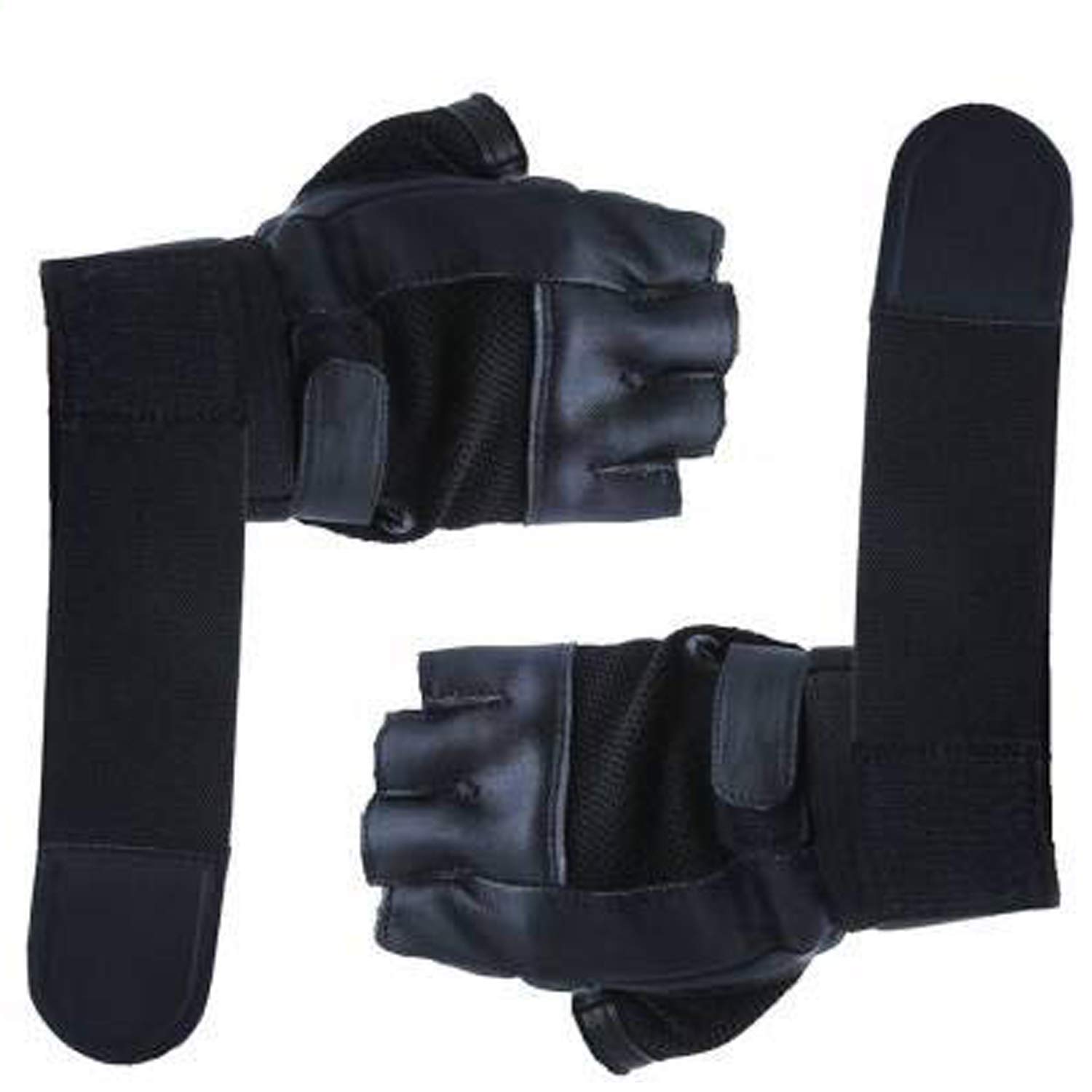 5 OCLOCK SPORTS Gym Gloves for Men with Wrist Support Band Black Color (B08VRK91KF) Amazon Price History, Amazon Price Tracker