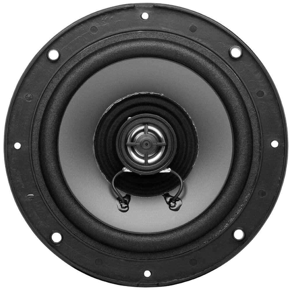 Kit Set para Boss Audio Systems MR60B 2 Altavoces Marinos 2 vías, 6,5" 16,5 cm 165 mm, 100 vatios rms 200 vatios máx, Negro, Resistente al Agua, mar, Barco, Hotel, por Pareja + 5 Pegatinas Gratis