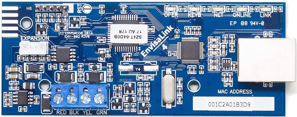 EyezOn EVL-4CG EnvisaLink IP Interface Modulem for use with DSC PowerSeries and Vista Panel Systems