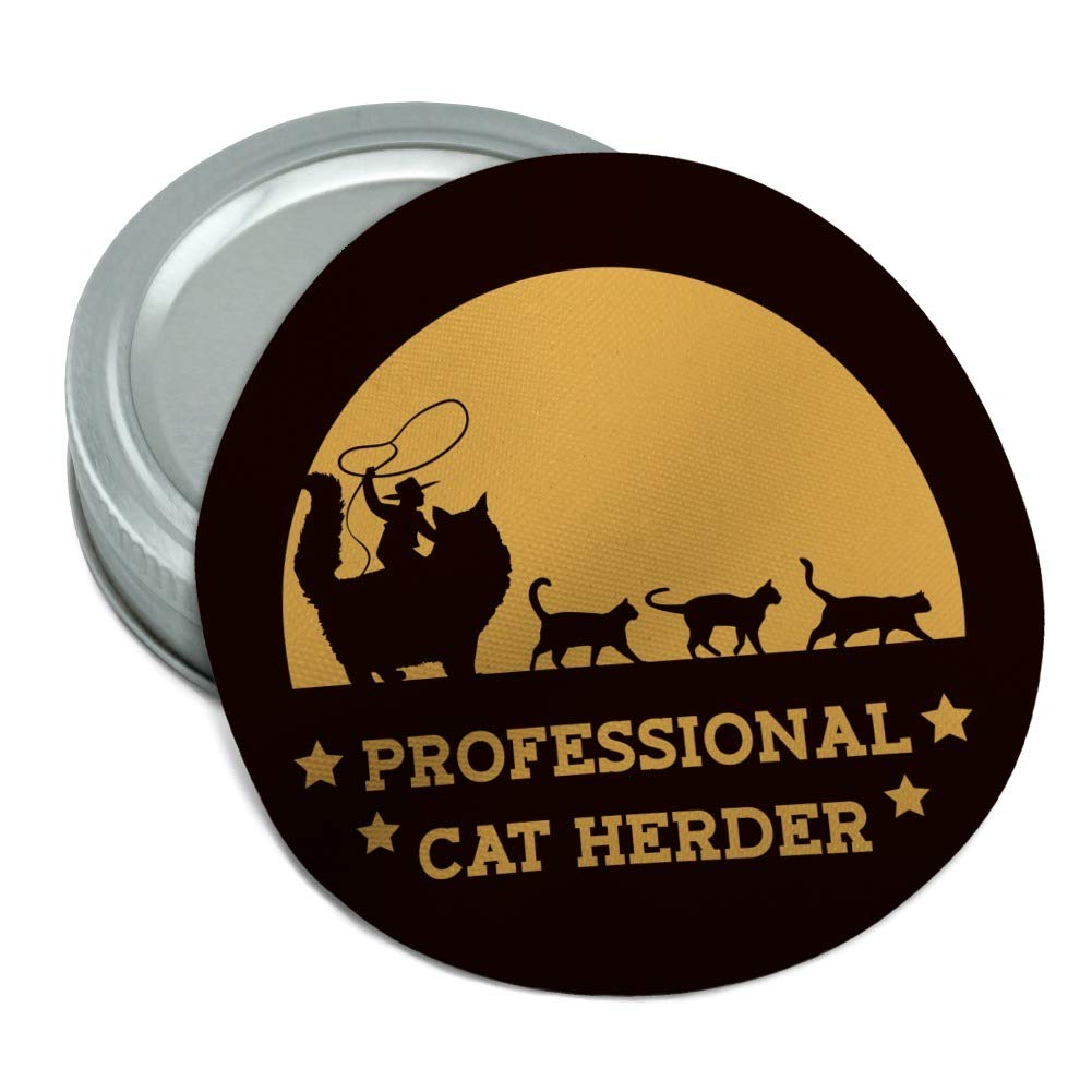 Professional Cat Herder Funny Round Rubber Non-Slip Jar Gripper Lid Opener