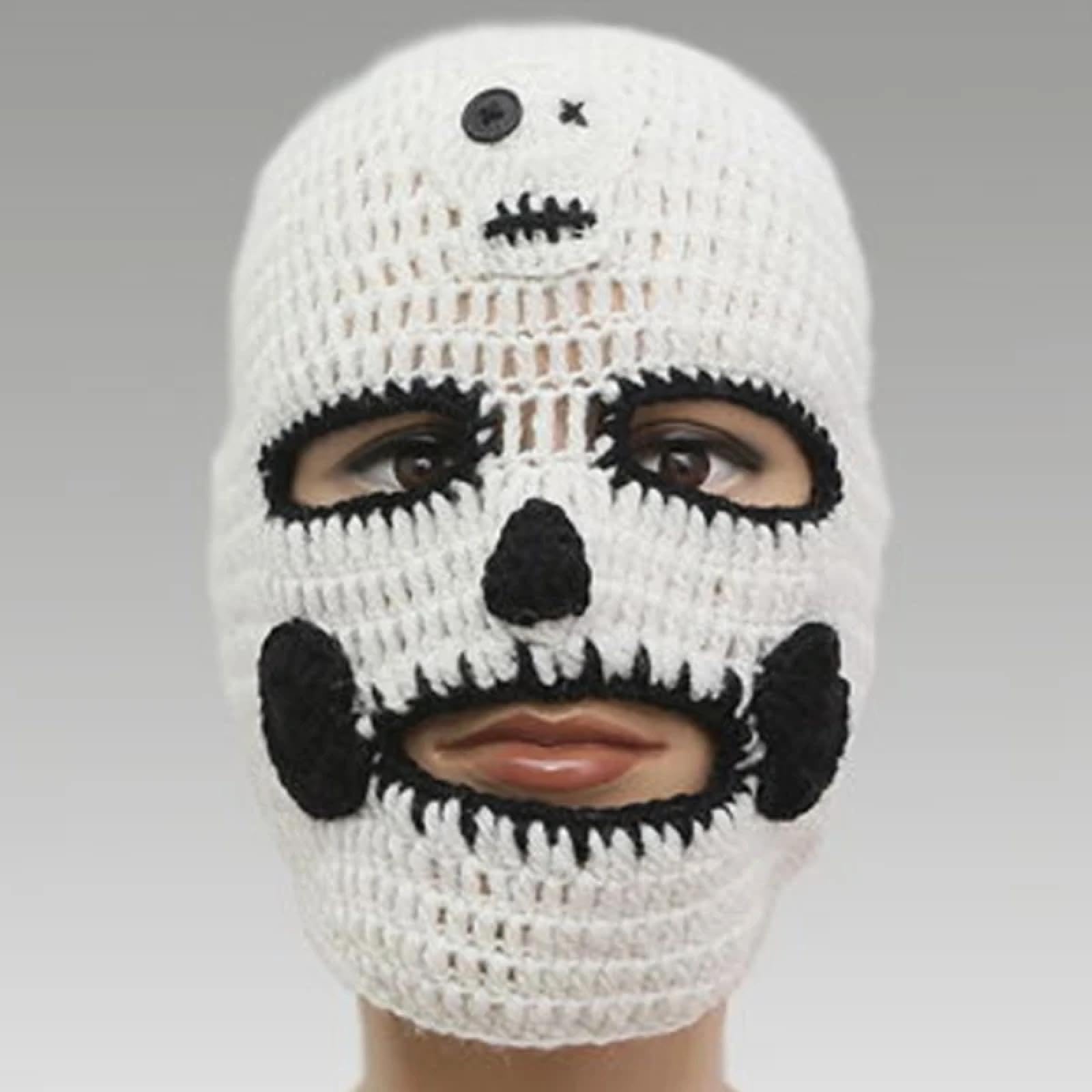 Strickmützen Hüte Mützen Caps Beanie Einfache Warme Totenkopf Strickmütze Handgemacht Warm