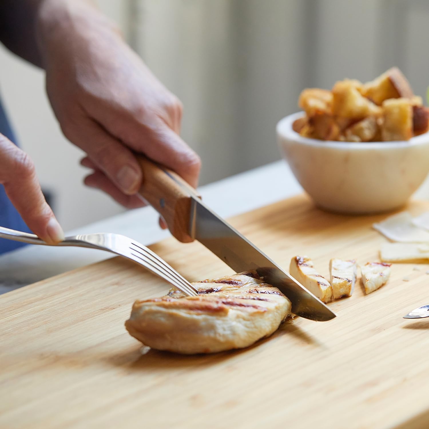 Opinel Bloc Viande avec 5 Couteaux - Collection Parallèle