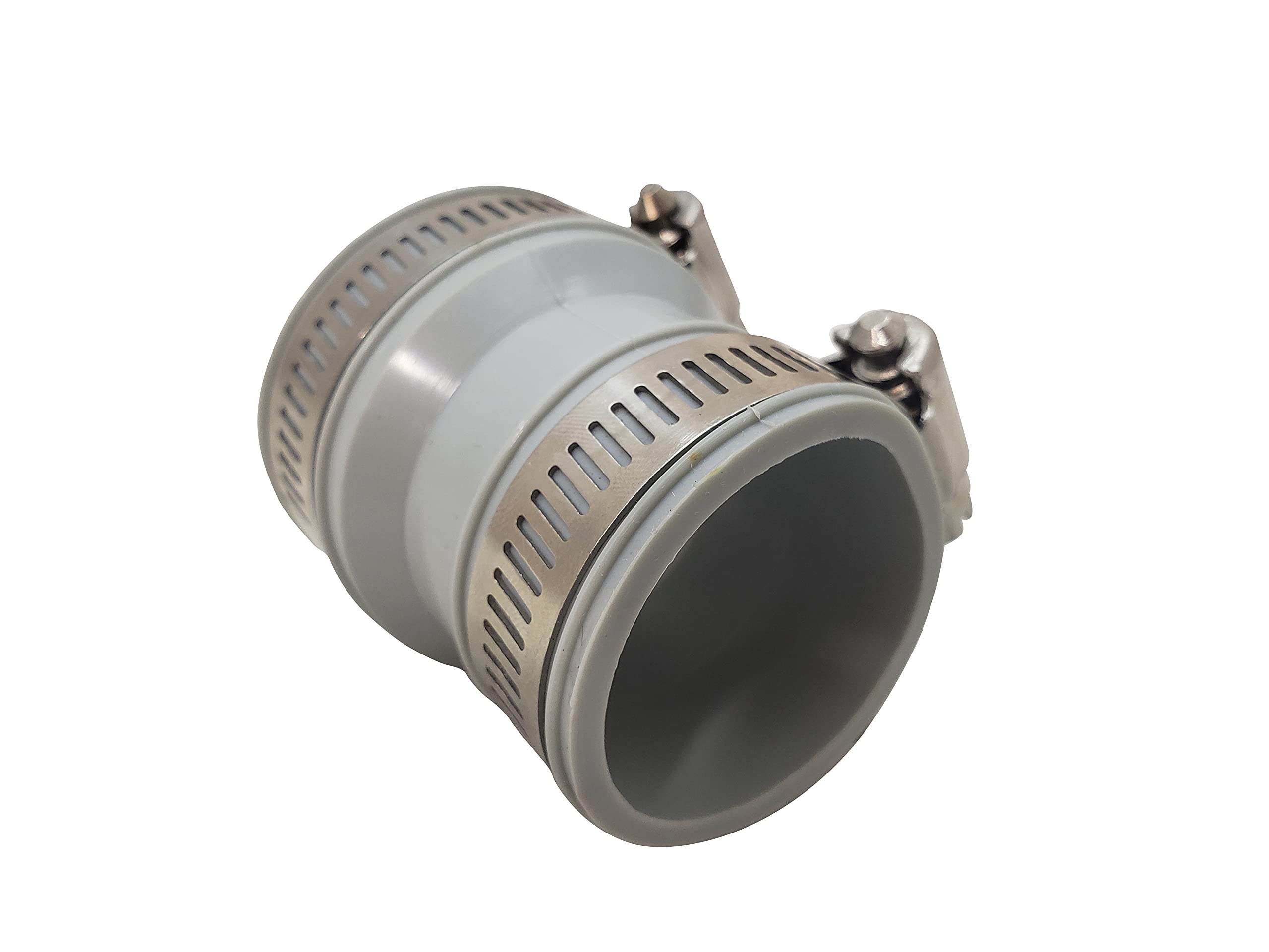Metpure Acoplamiento de conexión de drenaje de 1-1/2 pulgadas CI&PL x 1-1/2 pulgadas tubular 1-1/4 pulgadas CI y PL